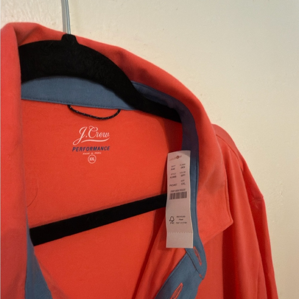 J. Crew Men's Casual Shirt - Bold Orange